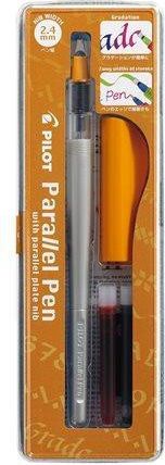 Plnící pero "Parallel Pen", 2,4 mm, oranžový uzávěr, PILOT - obrázek 1