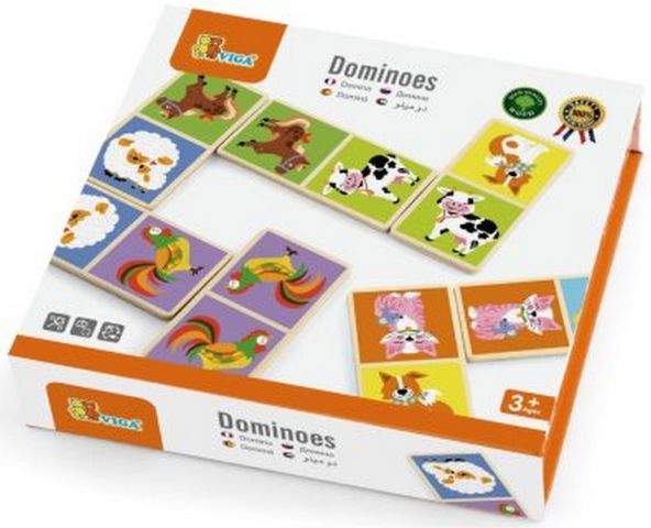 Dřevěné domino - domácí zvířata - obrázek 1