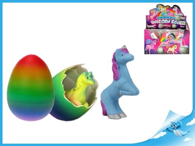 Jednorožec líhnoucí a rostoucí ve vajíčku JUMBO 11cm - obrázek 1