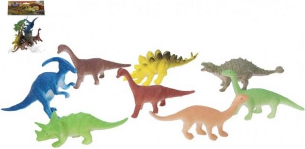 Dinosaurus 8 ks plast 10 cm v sáčku - obrázek 1