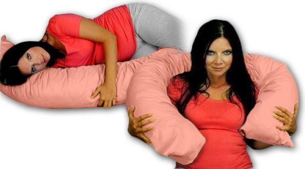 Be MaaMaa Kojící polštář - relaxační poduška Relax Deluxe - lososová - obrázek 1