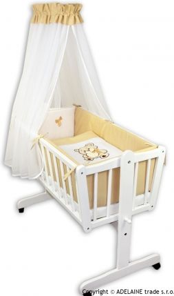 Baby Nellys MEDVÍDEK s mašličkou béžový - obrázek 1