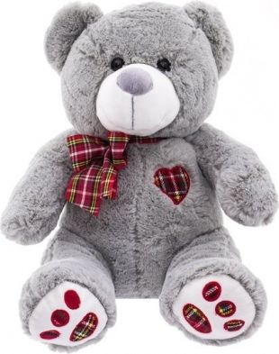 Euro Baby Plyšový medvídek 43cm - šedý - obrázek 1