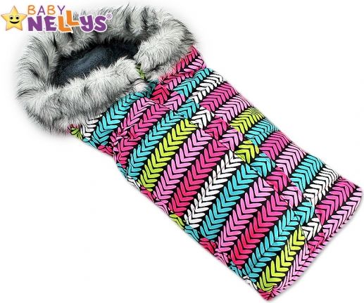 Fusák nejen do autosedačky Baby Nellys ® ESKYMO s kožíškem LUX - 01 - obrázek 1
