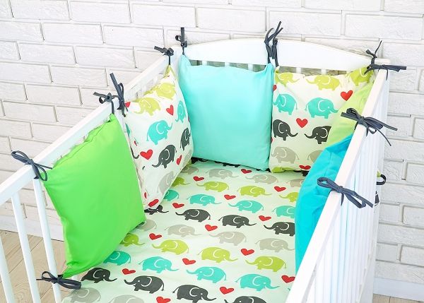 Baby Nellys Mantinel BE LOVE RETRO polštářkový s povlečením vzor č.4 - obrázek 1