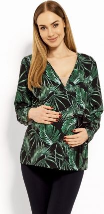Be MaaMaa Zavinovací těhotenská, kojící halenka Printy jungle - obrázek 1