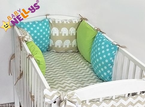 Baby Nellys Mantinel Be Love Lux 135x100cm, polštářkový s povlečením vzor č. 23 - obrázek 1