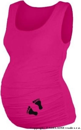 Mamitati Top, tílko Dana s potiskem Nožiček - pudrově růžová, vel. L/XL, D19 - obrázek 1