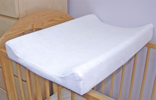 Baby Nellys Jersey potah na přebalovací podložku, 70cm x 50cm - bílý - obrázek 1