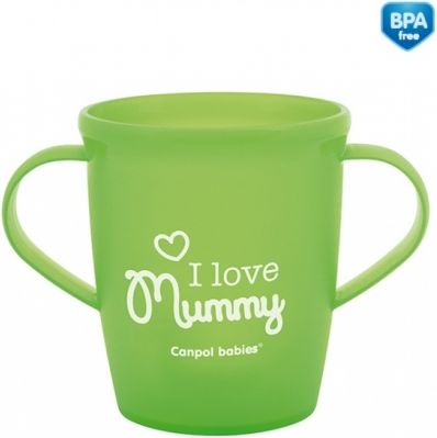 Hrneček Canpol Babies 31/208 - zelený I LOVE MUMMY - obrázek 1