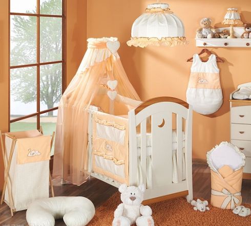 5D lux set s nebesy z šifónu Mamo Tato - Snílek oranžový - obrázek 1