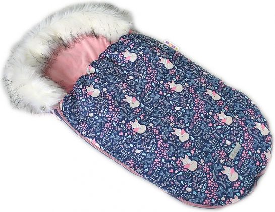 Baby Nellys Fusák, spacáček 105x55 Velvet Winter Lux - Lištička - obrázek 1