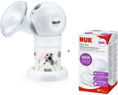 NUK Elektrická odsávačka mléka Luna + vložky do podprsenky 30 ks - obrázek 1