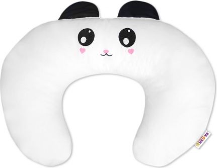 Baby Nellys Kojící polštář/podkova s oušky - Panda - obrázek 1