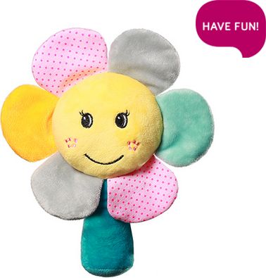 BabyOno Plyšová hračka s chrastítkem Rainbow Flower - obrázek 1