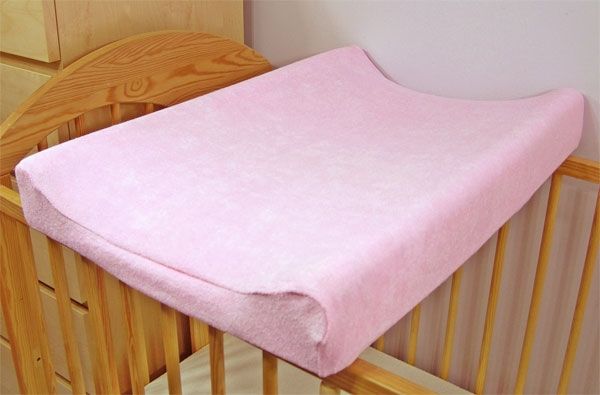 Baby Nellys Froté potah na přebalovací podložku, 60cm x 80cm - růžová - obrázek 1