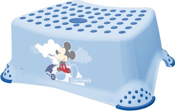 Keeeper Stolička, schůdek s protiskluzovou funkcí - Mickey Mouse - modrá - obrázek 1