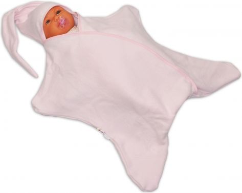 Zavinovací osuška Baby Nellys - sv. růžová - obrázek 1