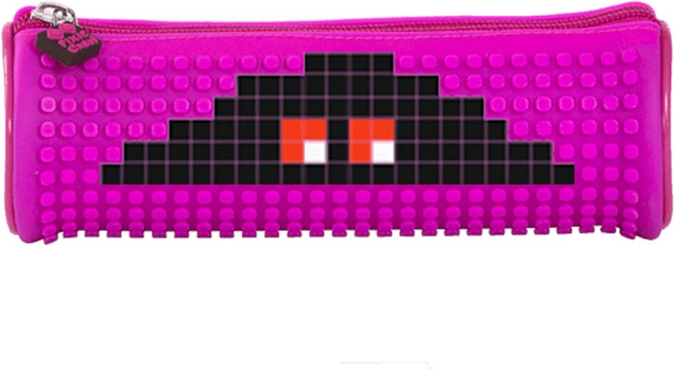 PIXIE CREW kulatý penál FUCHSIOVÁ/ČERNÁ S FUCHSIOVÝM PUNTÍKEM - obrázek 3