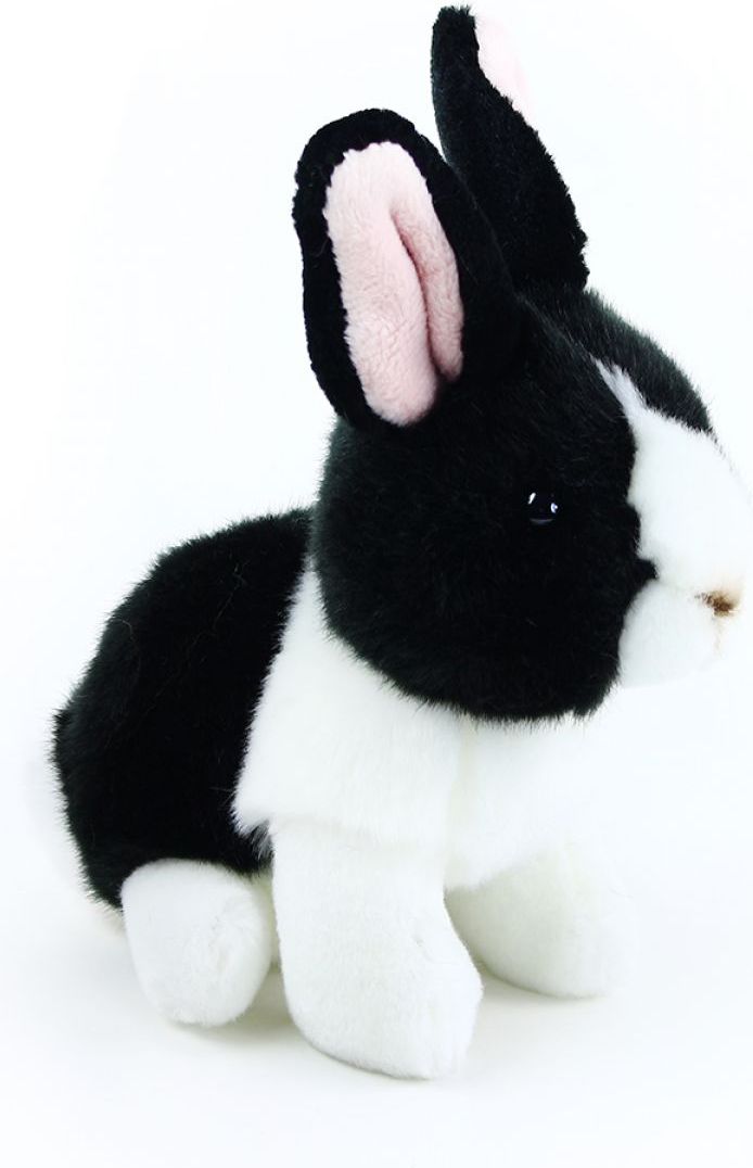 Rappa Plyšový králík 16 cm Černobílý - obrázek 1