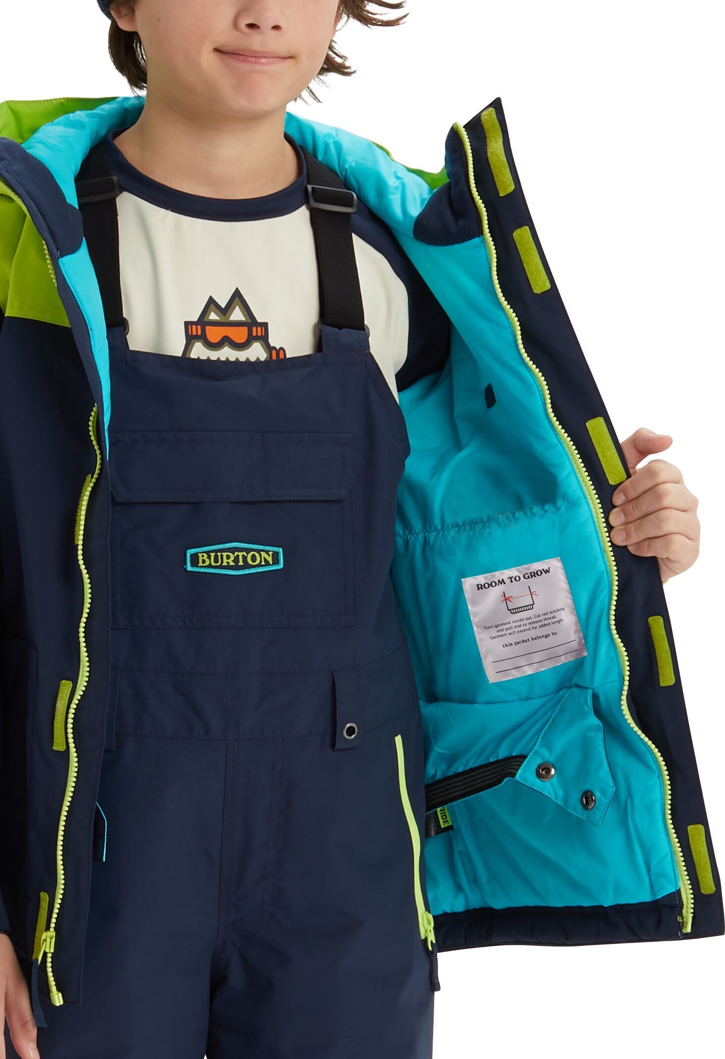 Burton Kids' Dugout Jacket - dress blue / tender shoots 140-147 - obrázek 2