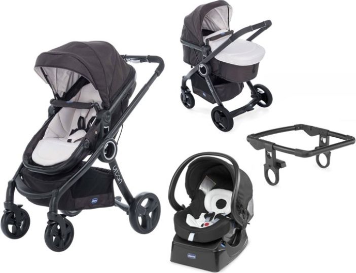 CHICCO Kočárek trojkombinace Urban Plus Crossover Sandshell + Auto-Fix Fast - obrázek 1