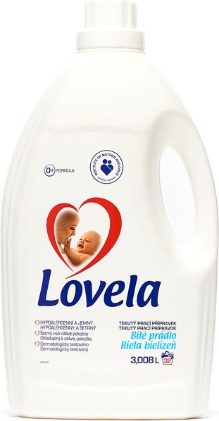 LOVELA Bílá 3 L (32 dávek) – prací gel - obrázek 1