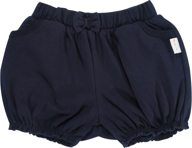 Mamatti Kojenecké bavlněné kalhotky, kraťásky s mašlí Mamatti Princezna - granátové, vel. 86 - obrázek 1