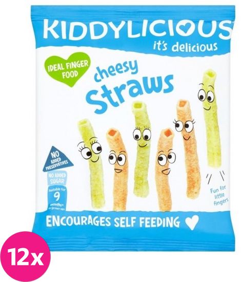 12x KIDDYLICIOUS Tyčinky - Sýrové, 12 g - obrázek 1