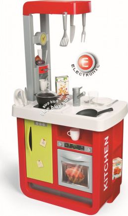 Smoby Role Play Kuchyňka Bon Appetit elektronická červeno-zelená - obrázek 1