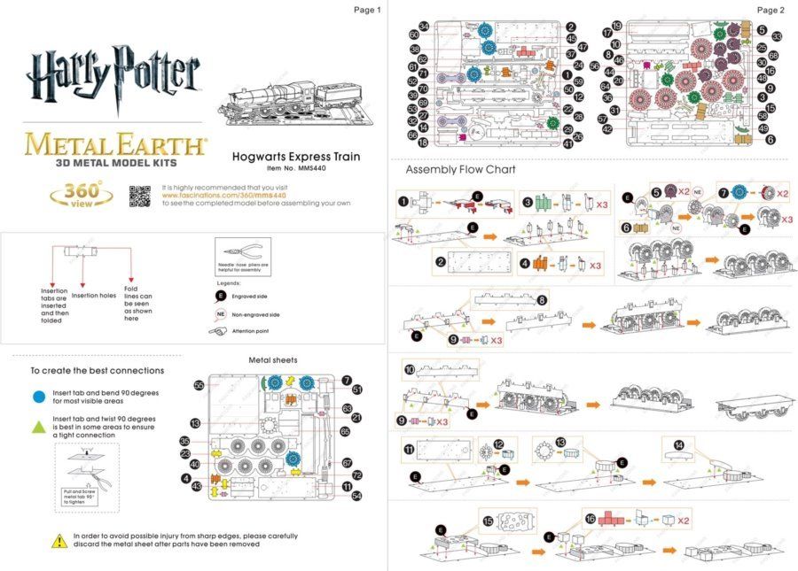 METAL EARTH 3D puzzle Harry Potter: Bradavický expres - obrázek 4