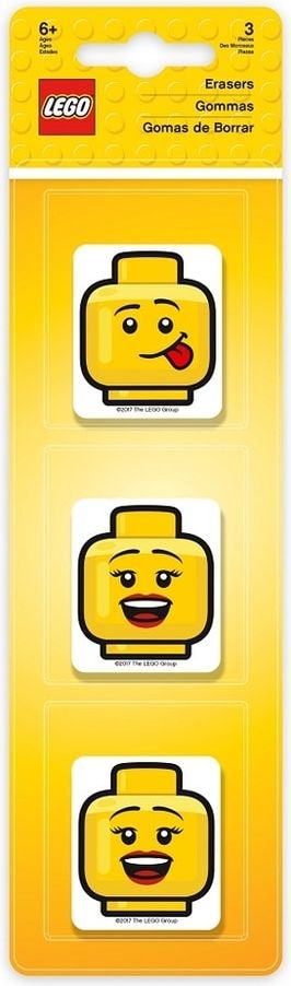 LEGO Iconic Guma LEGO hlavy - 3 ks - obrázek 1