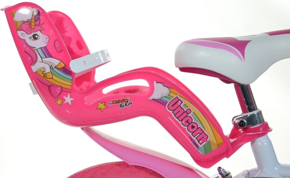 DINO Bikes Dětské kolo 14 "Dino 144RUN Unicorn se sedačkou pro panenku a košíkem - obrázek 7
