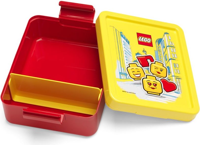 LEGO ICONIC Girl svačinový set (láhev a box) - žlutá/červená - obrázek 2