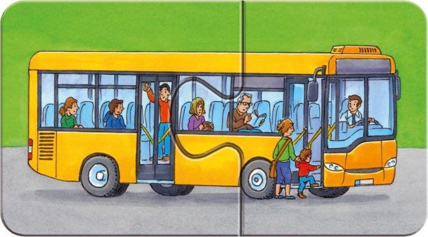 RAVENSBURGER Moje první puzzle Vozidla a stroje 9x2 dílky - obrázek 2