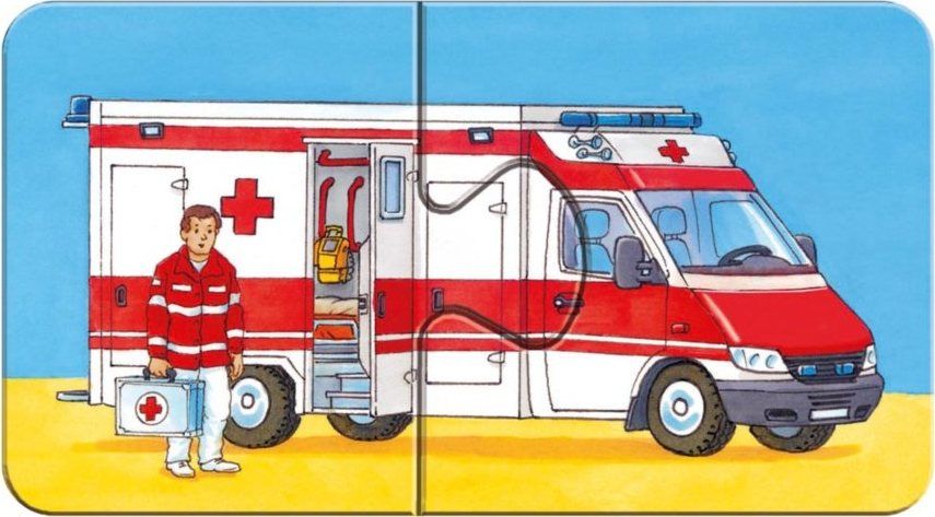 RAVENSBURGER Moje první puzzle Vozidla a stroje 9x2 dílky - obrázek 5