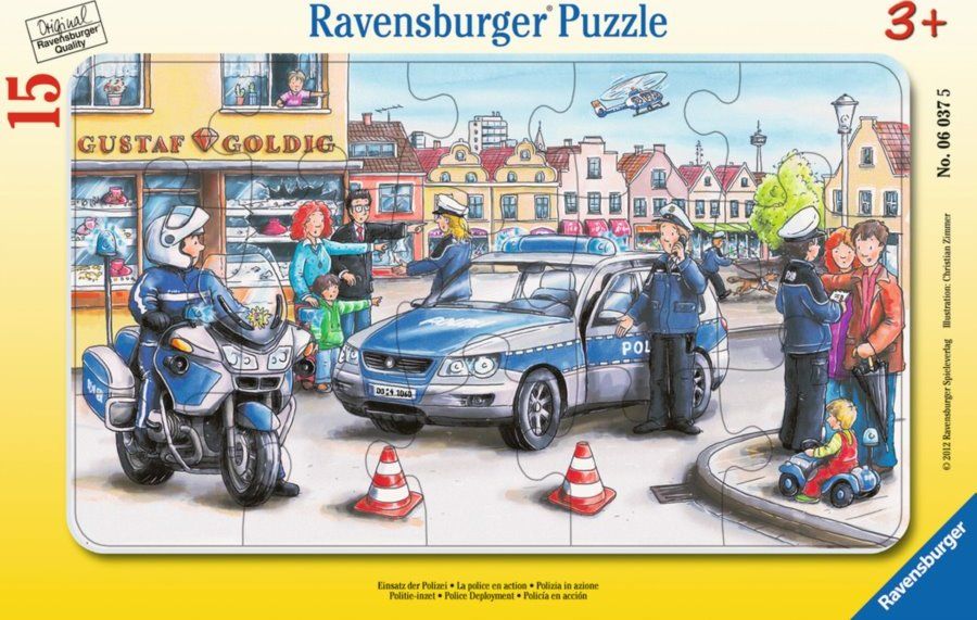 RAVENSBURGER Puzzle Policie 15 dílků - obrázek 1