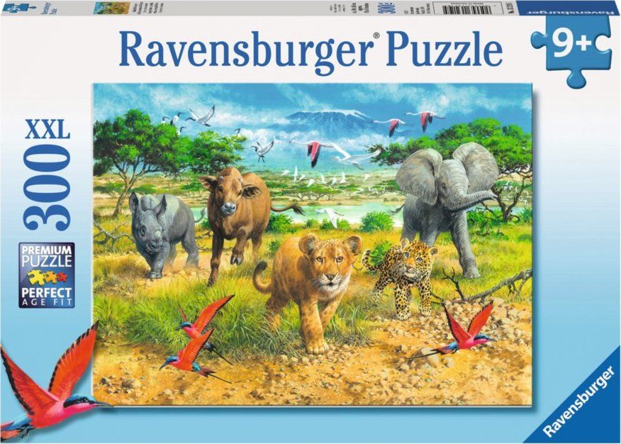 RAVENSBURGER Puzzle Africká mláďata XXL 300 dílků - obrázek 2