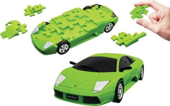 HAPPY WELL 3D Puzzle Lamborghini 1:32 zelené - obrázek 1