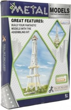 Stavebnice kov Eiffelova věž 407 dílků v krabici 26x36x6cm - obrázek 1