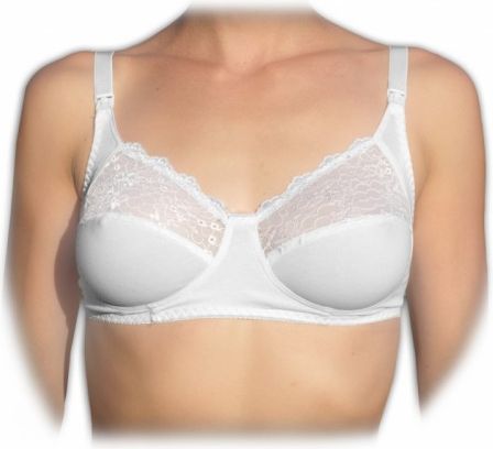 Kojící podprsenka - bílá - 85 B,C,D, Velikosti těh. moda koj. podprsenka D - obrázek 1
