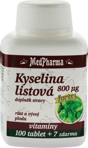 MedPharma Kyselina listová 800mcg tbl.107 - obrázek 1
