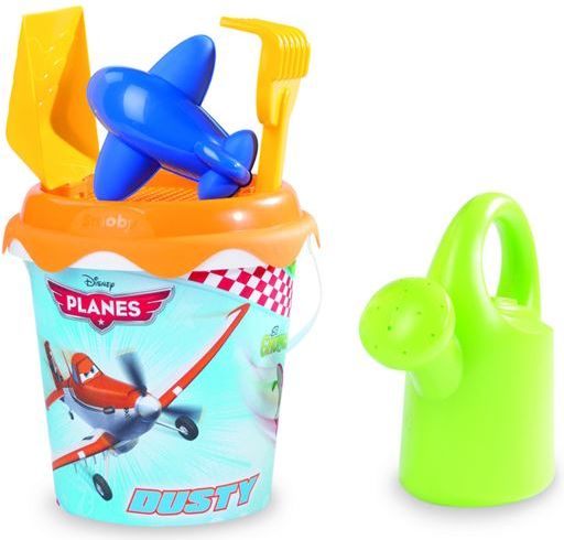 Smoby Kyblíček Planes - Letadla střední s konvičkou a přísl. - obrázek 1