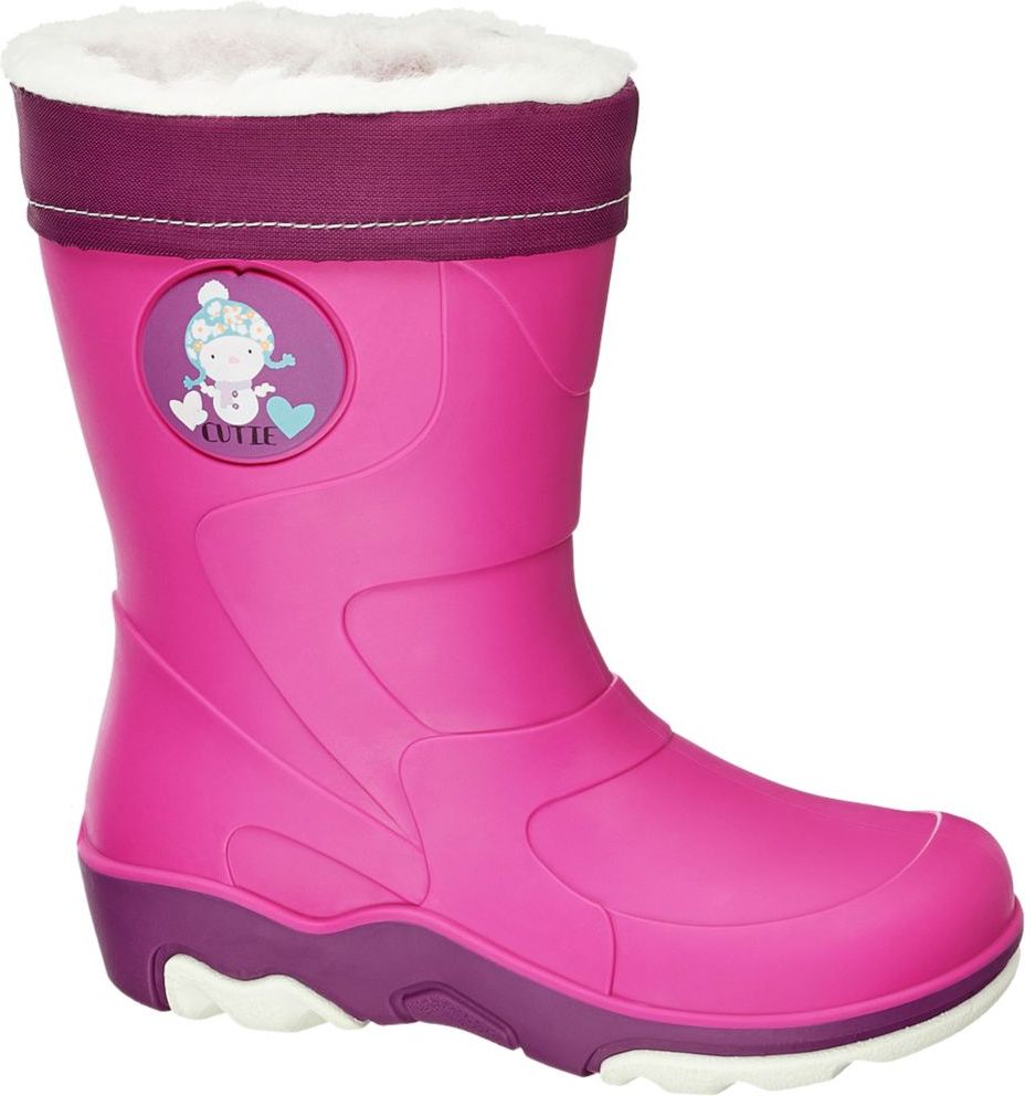 Deichmann - Cortina Růžové zateplené holínky Cortina 25 barva fuchsie - obrázek 1