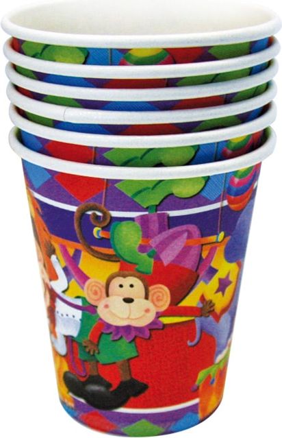 Kelímky Cirkus 6ks - obrázek 1