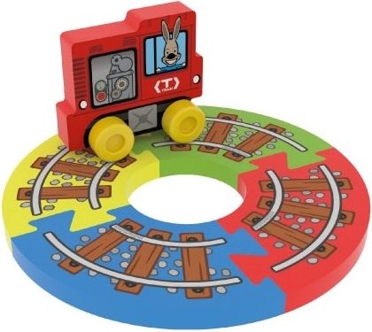Millaminis Moje první koleje – základní okruh puzzle pěna 5ks v sáčku 0+ - obrázek 3