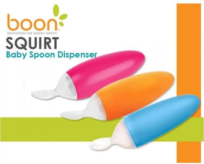 Boon - SQUIRT - Krmící lžička s dávkovačem - oranžová - obrázek 2
