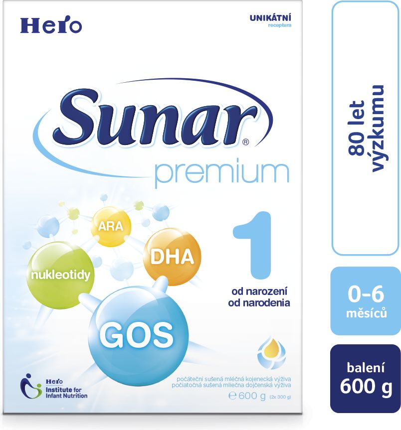 Hero Sunar Premium 1 6 x 600 g - obrázek 2
