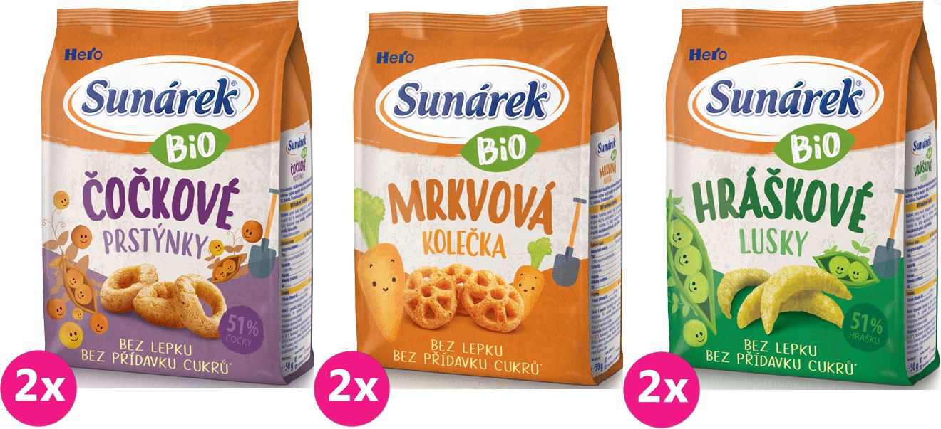 6x SUNÁREK Bio křupky MIX - obrázek 1
