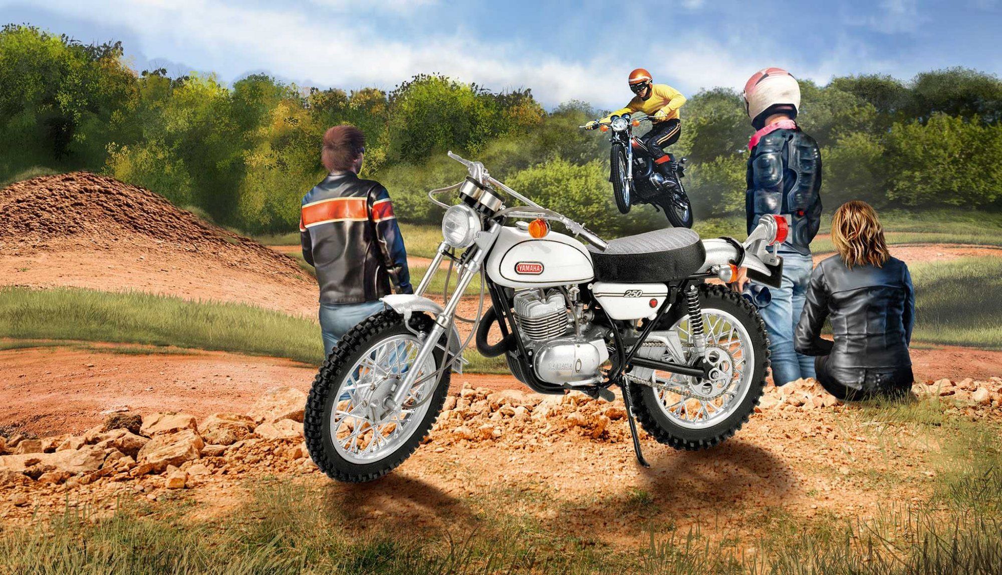 REVELL Plastic ModelKit motorka 07941 - Yamaha 250 DT-1 (1:8) - obrázek 12